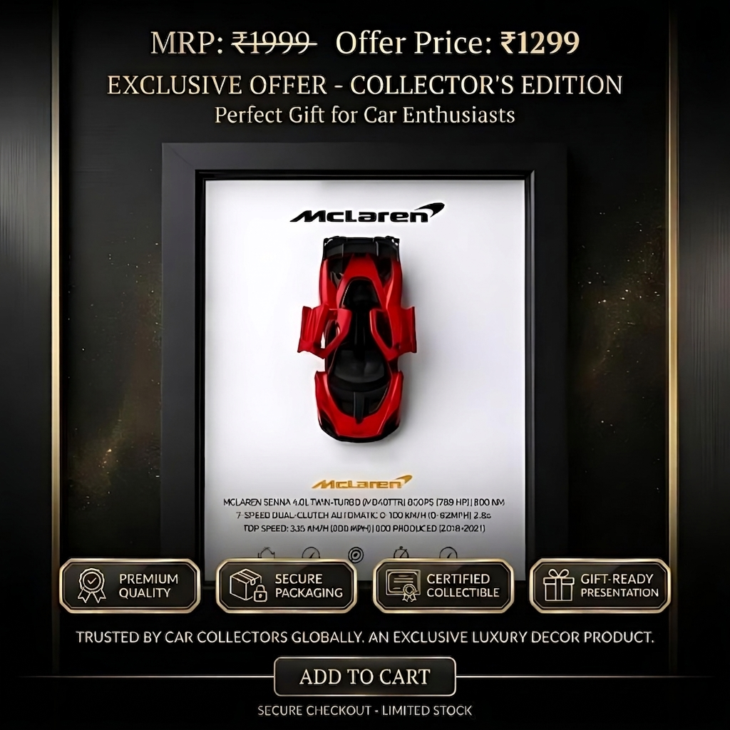 Premium Supercar Frame – McLaren Senna Edition