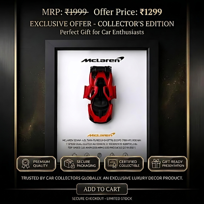 Premium Supercar Frame – McLaren Senna Edition
