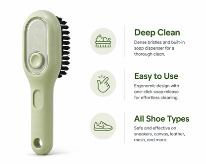 FurGlyph™ Premium Shoe Cleaning Brush with Built-in Liquid Dispenser