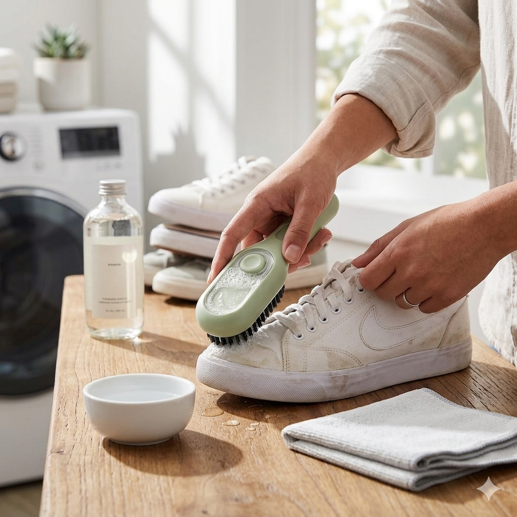 FurGlyph™ Premium Shoe Cleaning Brush with Built-in Liquid Dispenser